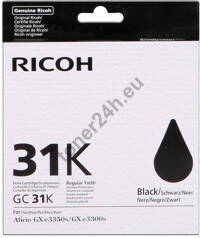 Ricoh Print Cartridge GC 31K Black Regular Yied (405688/GC31K)
